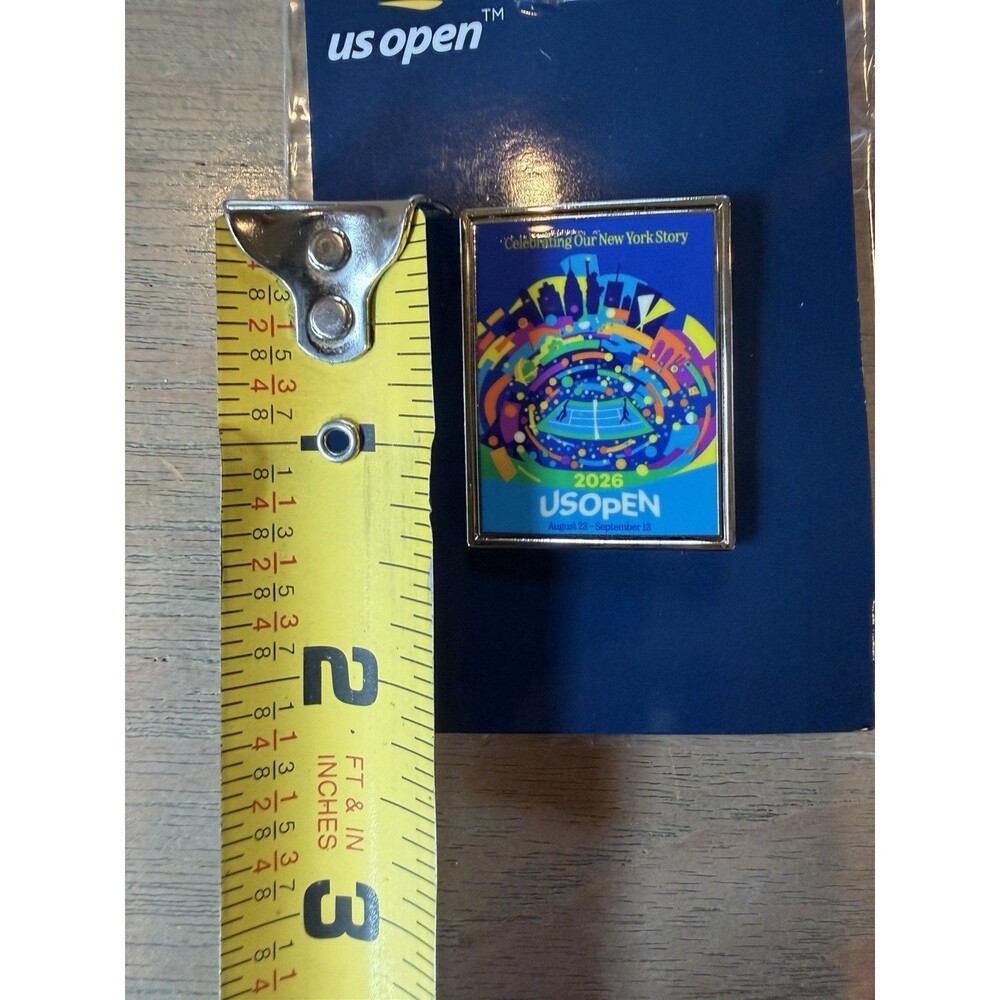 2026 US Open Tennis Pin Theme Art Poster Design Enamel Pin New Ships Quick! - Picture 3 of 11